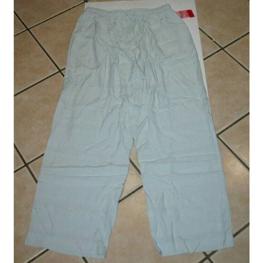 J London pajama pants womens XL Marshalls green drawstrings elastic 30 x 30 new